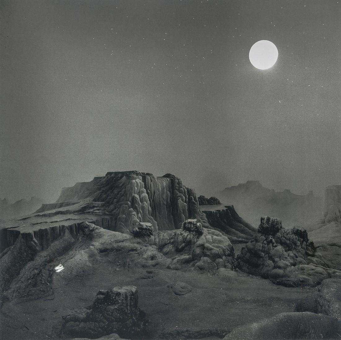 BETTINA RHEIMS - Moonlight in Arizona, 1991: Title: BETTINA RHEIMS - Moonlight in Arizona, 1991 Medium: Photo Litho, 2004, Italy Dimensions: 7.25x7.25" Description: Heat Wax Mounted on 8.5x11" Conservation Board Artist Bio: Bettina Caroline Germ
