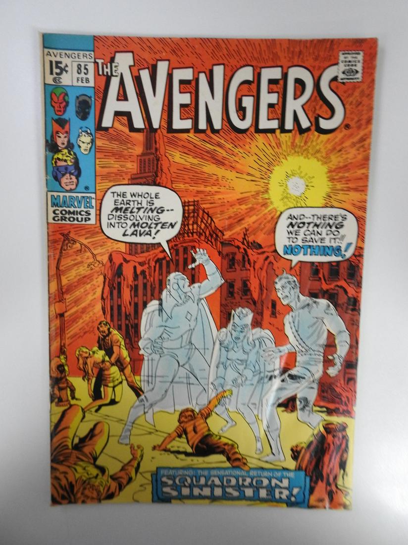 Avengers #85 1st App. of the Sqaudron Supreme: No Reserve! Avengers #85 1st App. of the Sqaudron Supreme. VG- Shipping: Individual Comics: Flat-rate of $9.99 (1-8 comics) or $19.99 (9+ comics) to anywhere within the contiguous U.S. International: