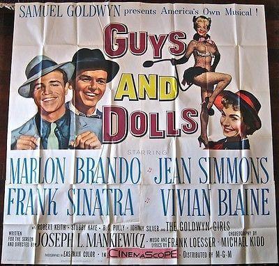 Guys & Dolls '55 6 SH Marlon Brando ~frank Sinatra (1 of 3)