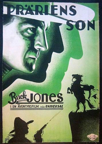 A Man Sees Red - 1934 Swedish LB Poster - Amazing Buck (1 of 1)
