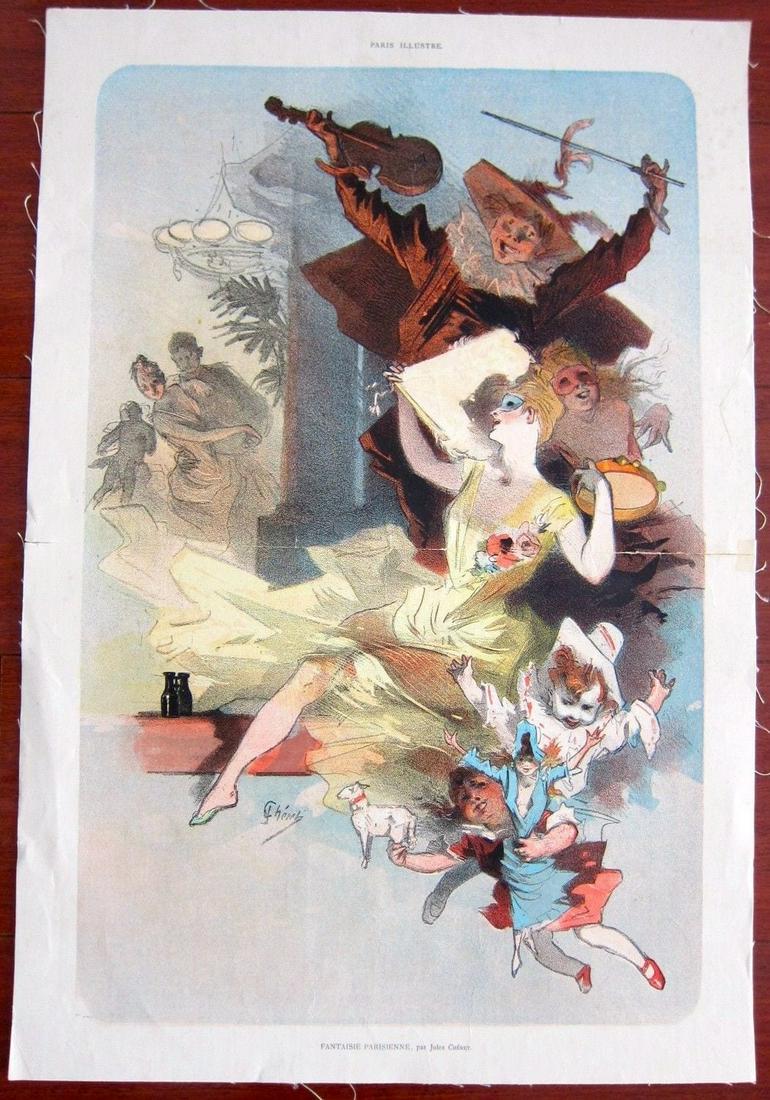 Fantaisie Parisienne - Original 1890 French LB Poster - (1 of 1)
