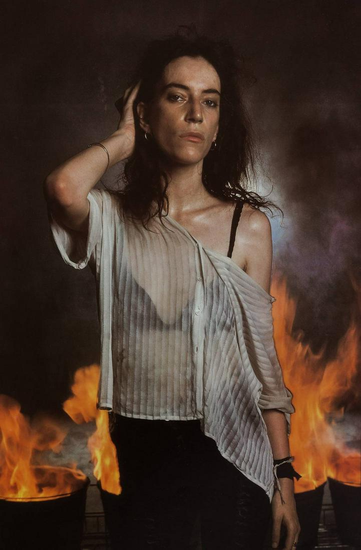 ANNIE LEIBOVITZ - Patti Smith: Title: ANNIE LEIBOVITZ - Patti Smith Medium: Photo Litho, 1991, Italy Dimensions: 8.75x12.45" Description: Heat Wax Mounted on 12x16" Conservation Board Artist Bio: Annie Leibovitz is an American port