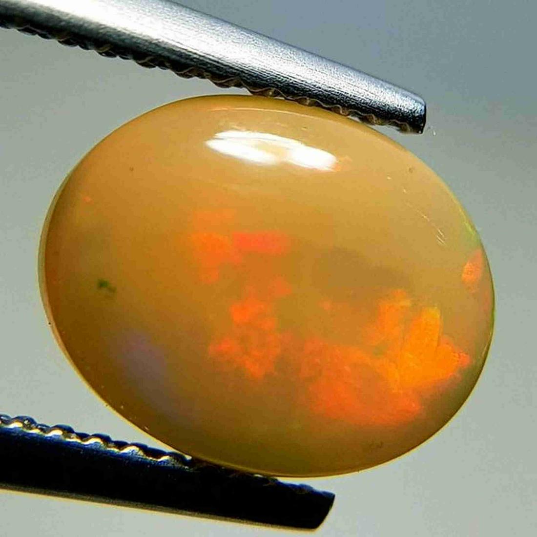 Natural Fire Opal Oval Cabochon 2.78 ct (1 of 5)