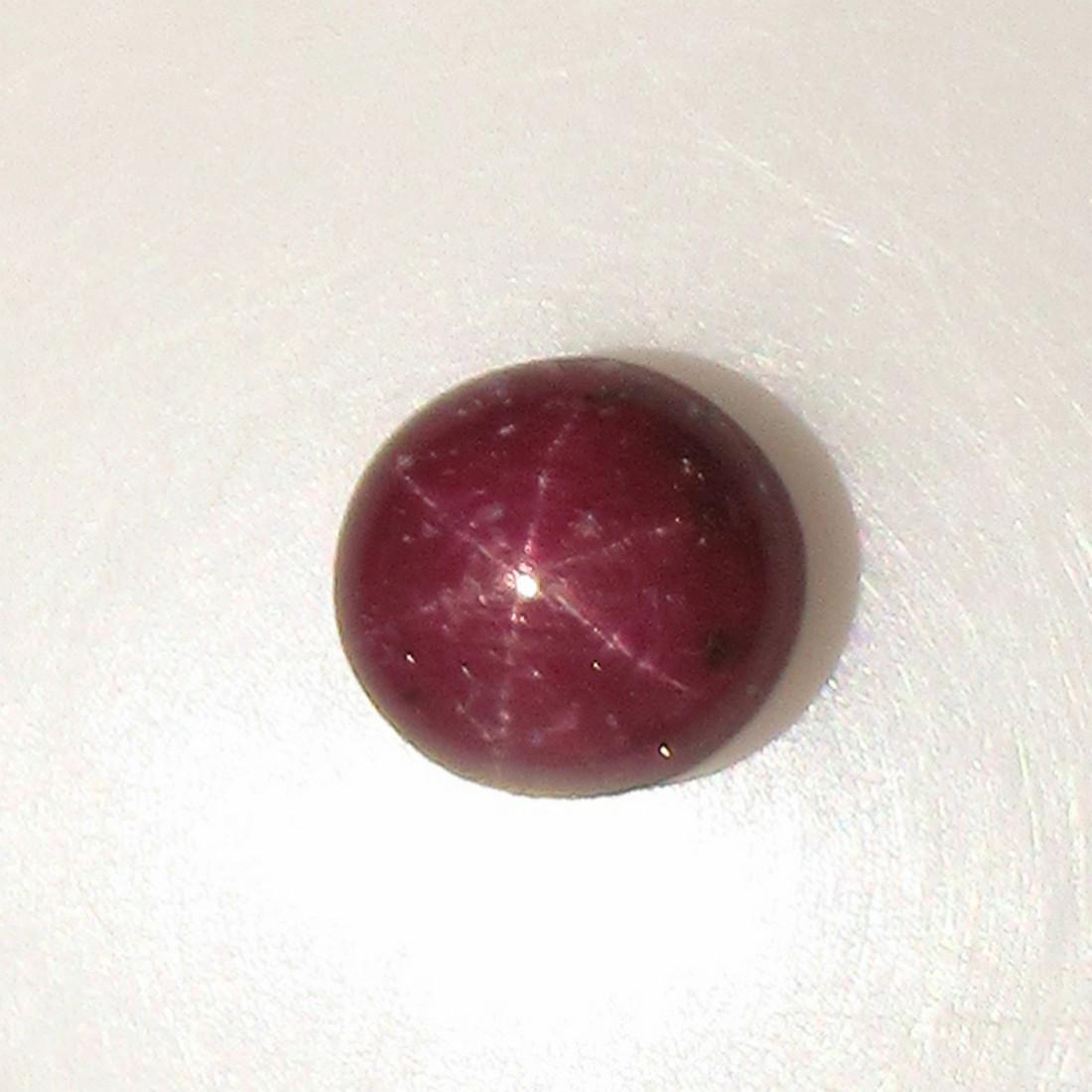 3.89 Ctw Natural Six Line Red Star Ruby Oval Cab (1 of 2)