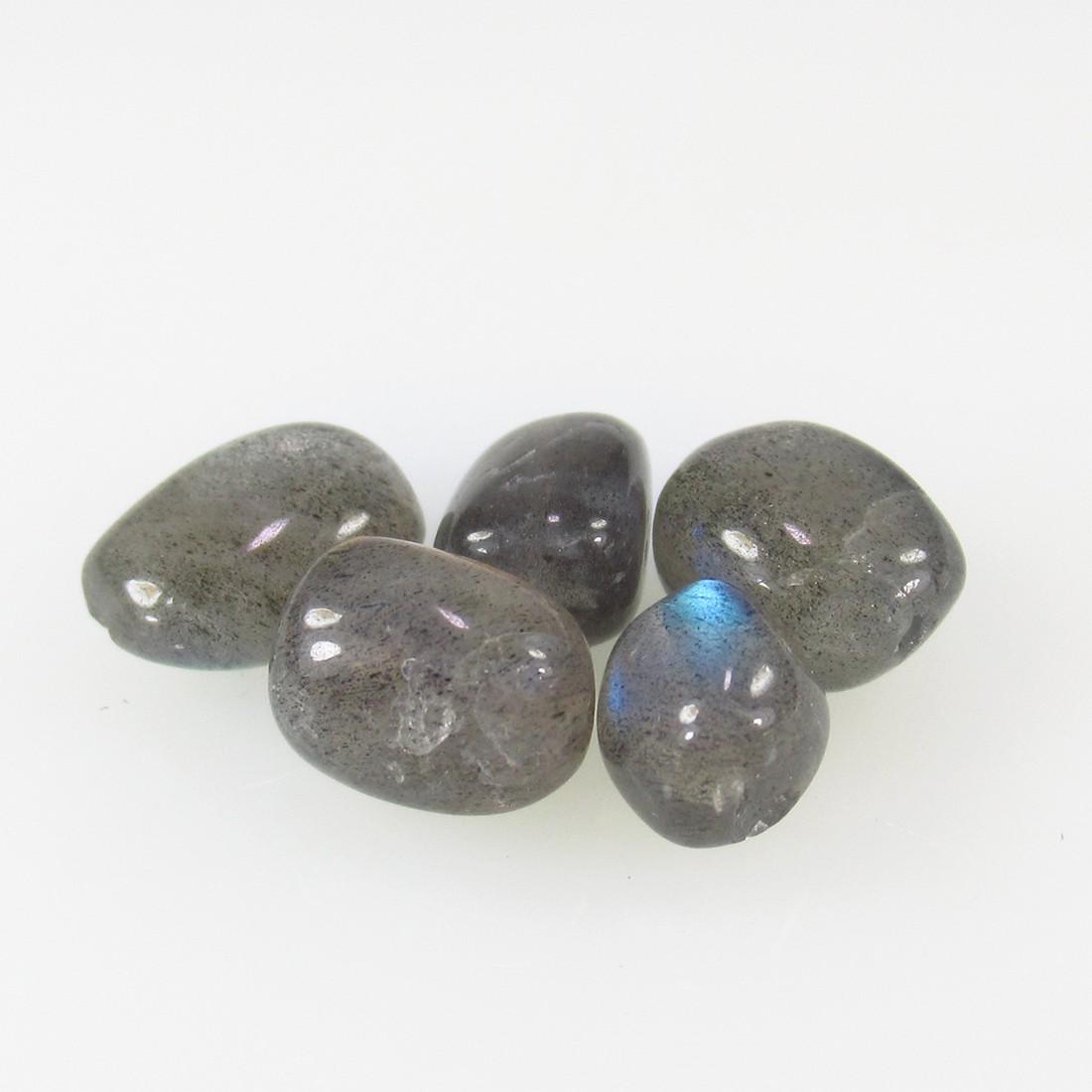 13.30 Ctw Natural 5 Labradorite Drilled Dumble Beads (1 of 2)