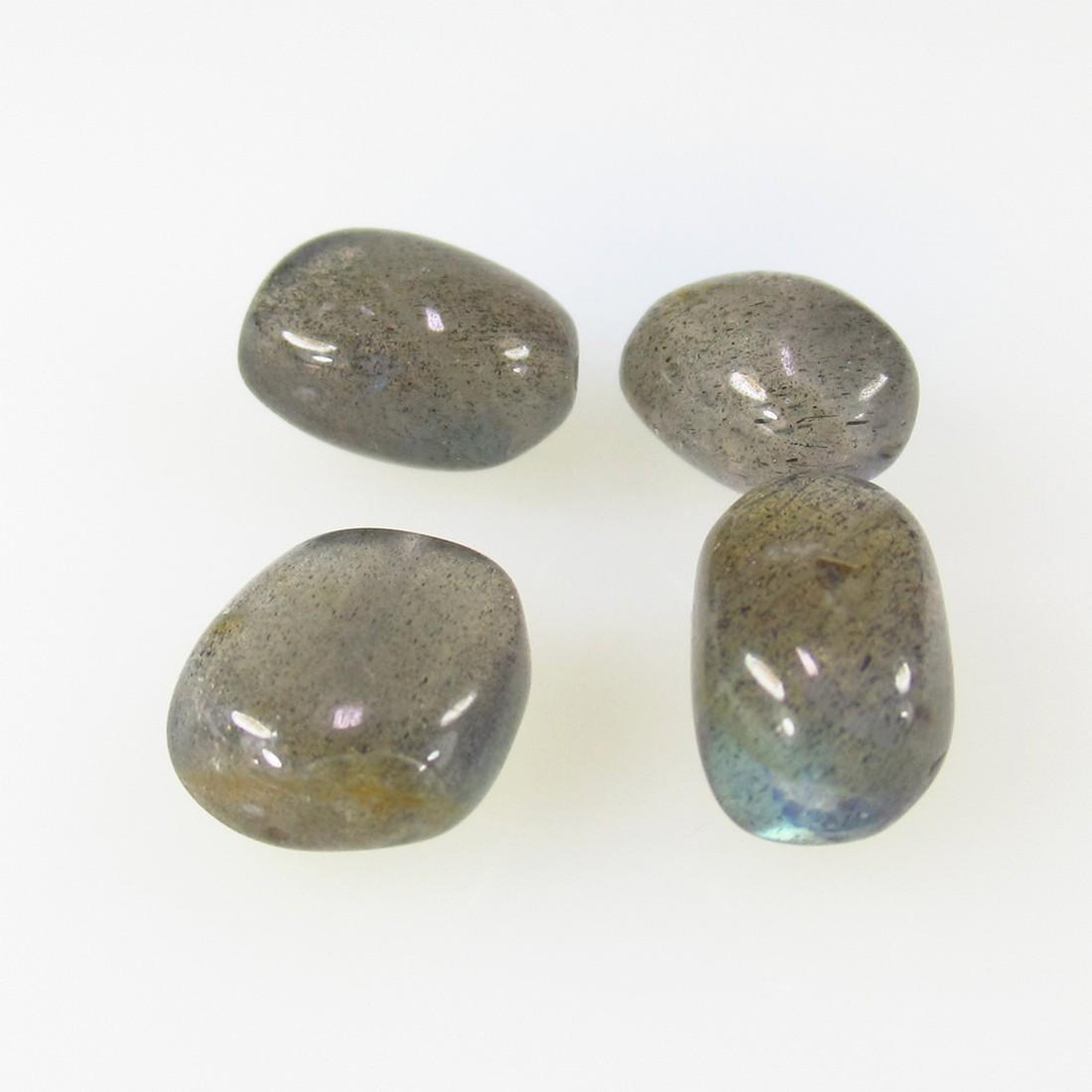 16.14 Ctw Natural 4 Labradorite Drilled Dumble Beads (1 of 2)