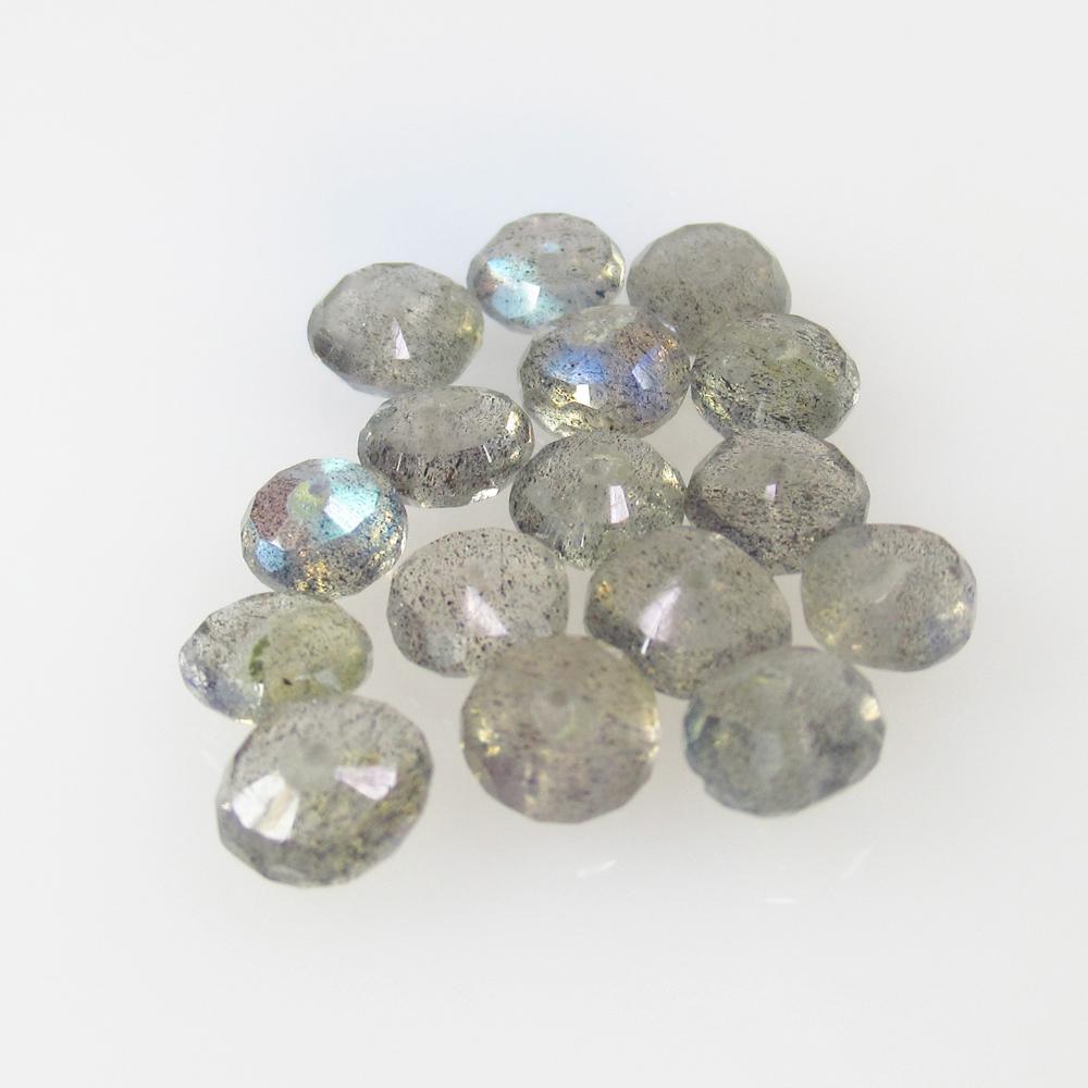 11.53 Ct Natural 17 Labradorite Drilled Round Beads: No Reserve! Title: 11.53 Ct Natural 17 Labradorite Drilled Round Beads Stone Clarity: Transparent Gemstone: Natural Labradorite Beads Carat Weight: 11.53 Size/Dimensions: 5.50 to 6.00 mm / 17 PC's Add