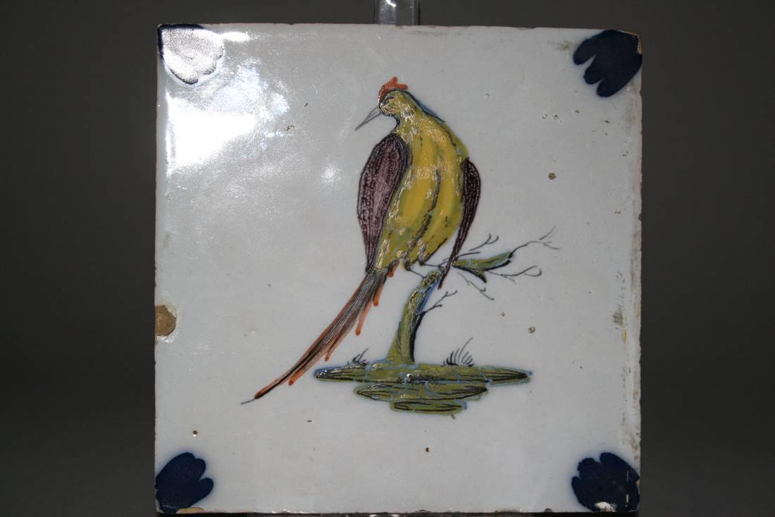 A very scarce mid 18th century Liverpool delft tile (1 of 1)