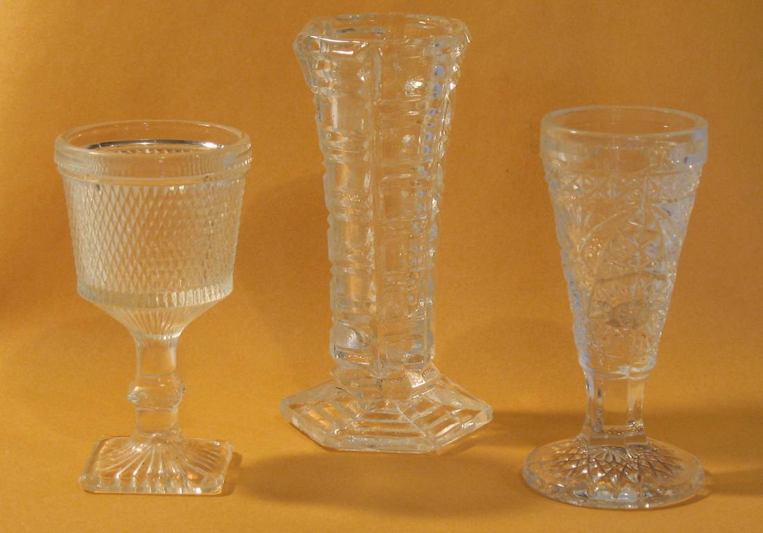 Early pressed glass toothpick holders. (1 of 1)