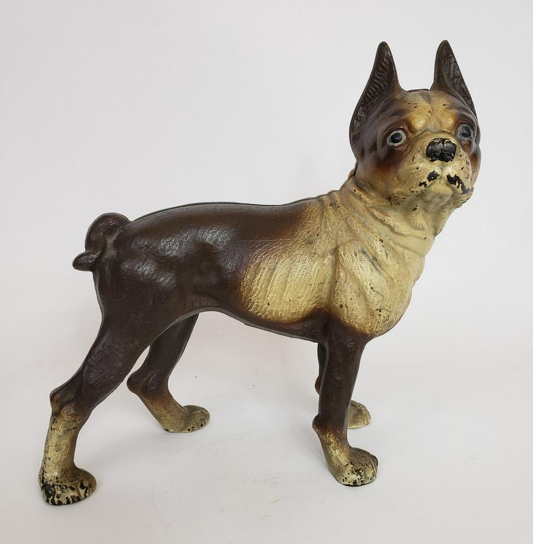 Hubley full figure Boston Terrier door stop ca 1920's (1 of 4)