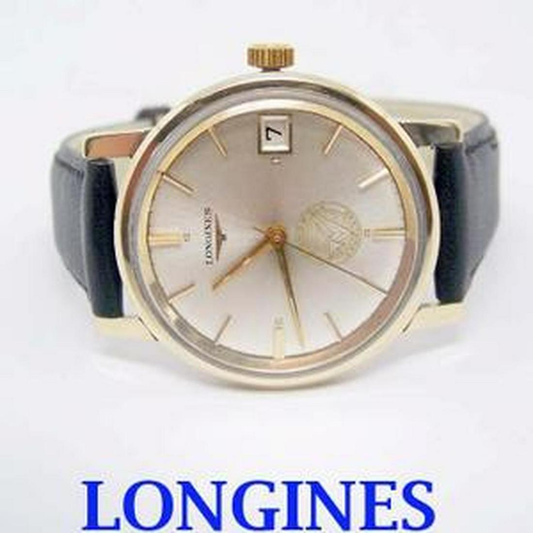 1960s S/S 14k LONGINES OLDSMOBILE VANGUARD 17J Winding: 1960s S/S 14k LONGINES OLDSMOBILE VANGUARD 17J Winding Watch Cal 285 SERVICED Vintage S/Steel & 14k LONGINES for OLDSMOBILE VANGUARD 17J Winding Watch Cal 285* 1960s* EXLNT* SERVICED* Very Rare! . Thi