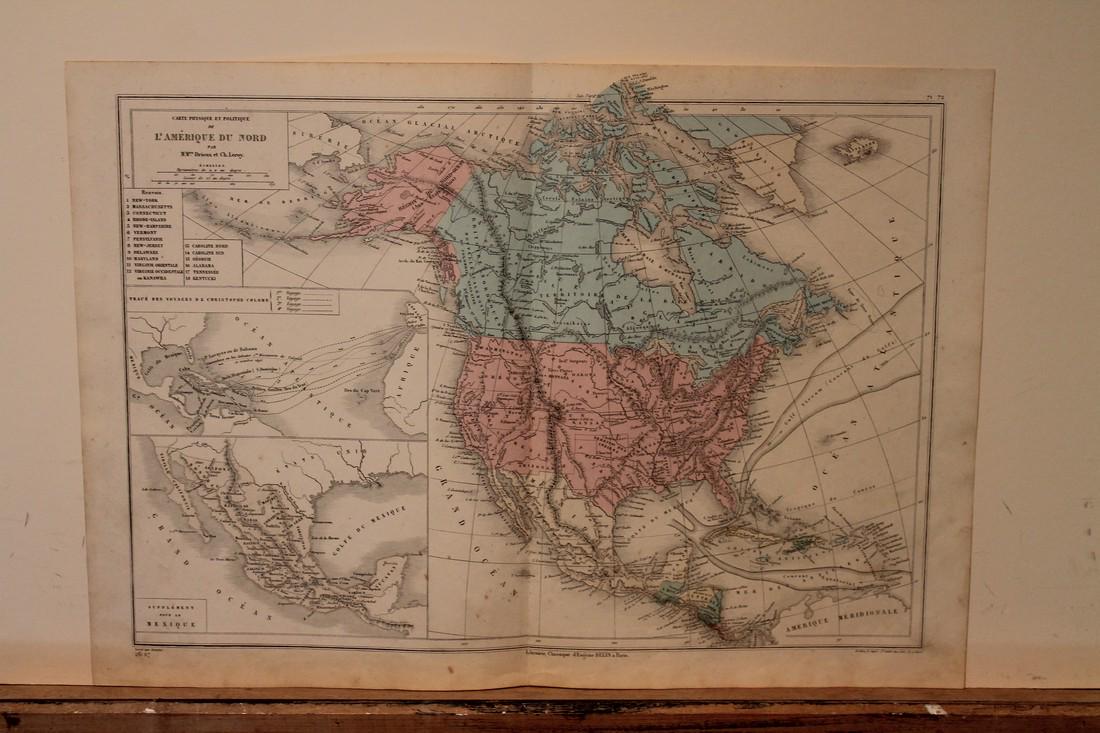 1869 Map of North America (1 of 3)