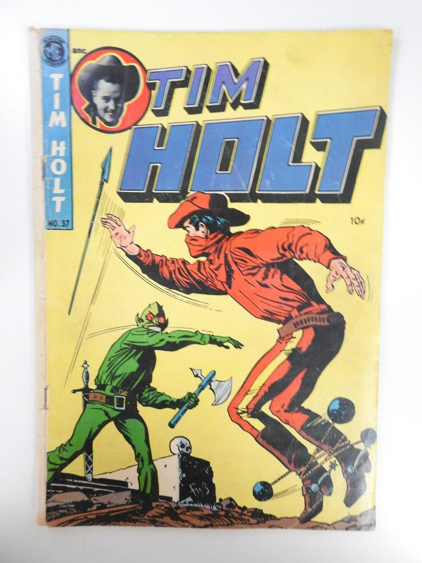 Tim Holt #37: No Reserve! Tim Holt #37. VG Shipping: Individual Comics: Flat-rate of $9.99 (1-8 comics) or $19.99 (9+ comics) to anywhere within the contiguous U.S. International: Foreign shipping rates are determi