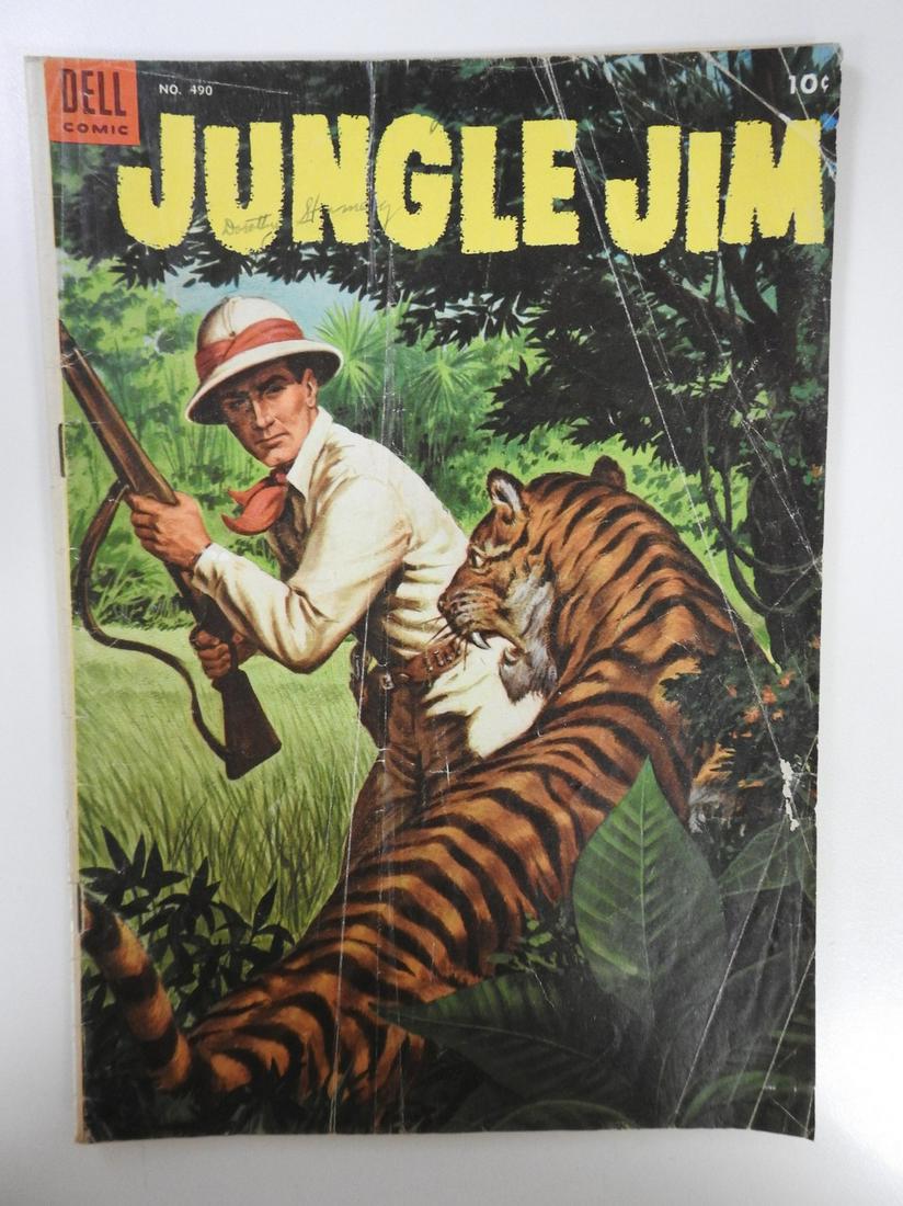 Dell Four Color #490 Jungle Jim: No Reserve! Dell Four Color #490 Jungle Jim. VG- Shipping: Individual Comics: Flat-rate of $9.99 (1-8 comics) or $19.99 (9+ comics) to anywhere within the contiguous U.S. International: Foreign shippi