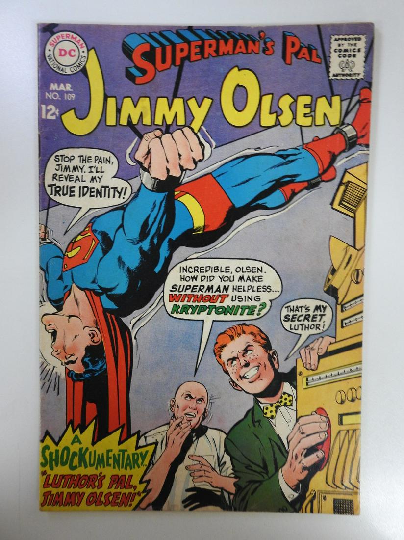 Superman's Pal Jimmy Olsen #109: No Reserve! Superman's Pal Jimmy Olsen #109. VG Shipping: Individual Comics: Flat-rate of $9.99 (1-8 comics) or $19.99 (9+ comics) to anywhere within the contiguous U.S. International: Foreign shippin