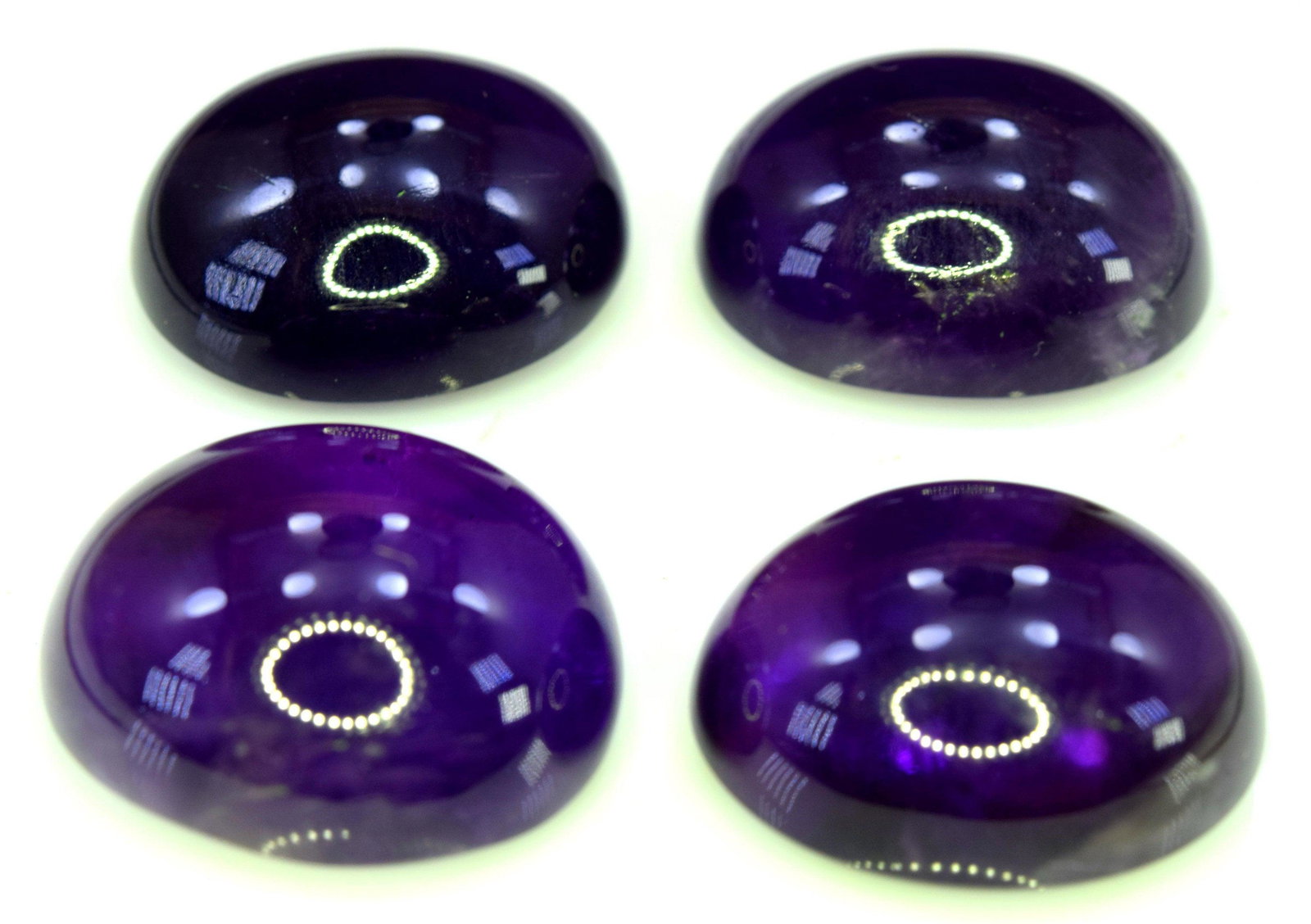 Amethyst Cabochons, Purple Color, Top Quality Pairs, (1 of 7)