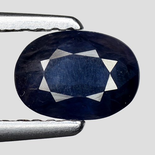 1.15 CTS NATURAL AFRICA BLUE SAPPHIRE OVAL SHAPE GOOD (1 of 2)