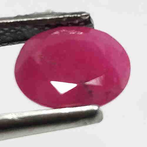 1.80 CTS NATURAL RUBY OVAL SHAPE GOOD LUSTER LOOSE (1 of 3)