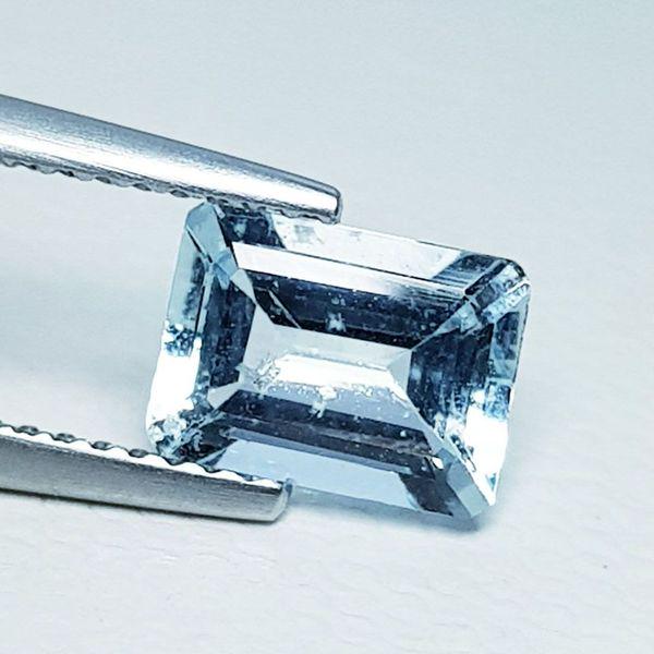 1.34 ct Natural Aquamarine Emerald Cut (1 of 5)