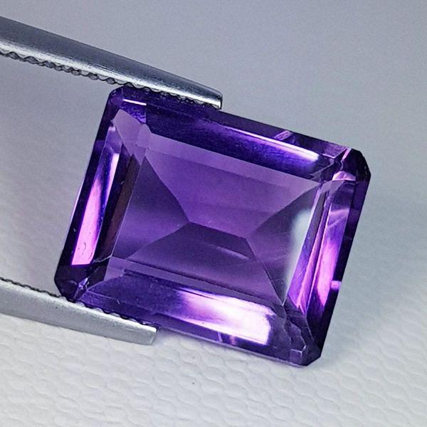 Natural Amethyst Emerald Cut 6.72 ct (1 of 5)