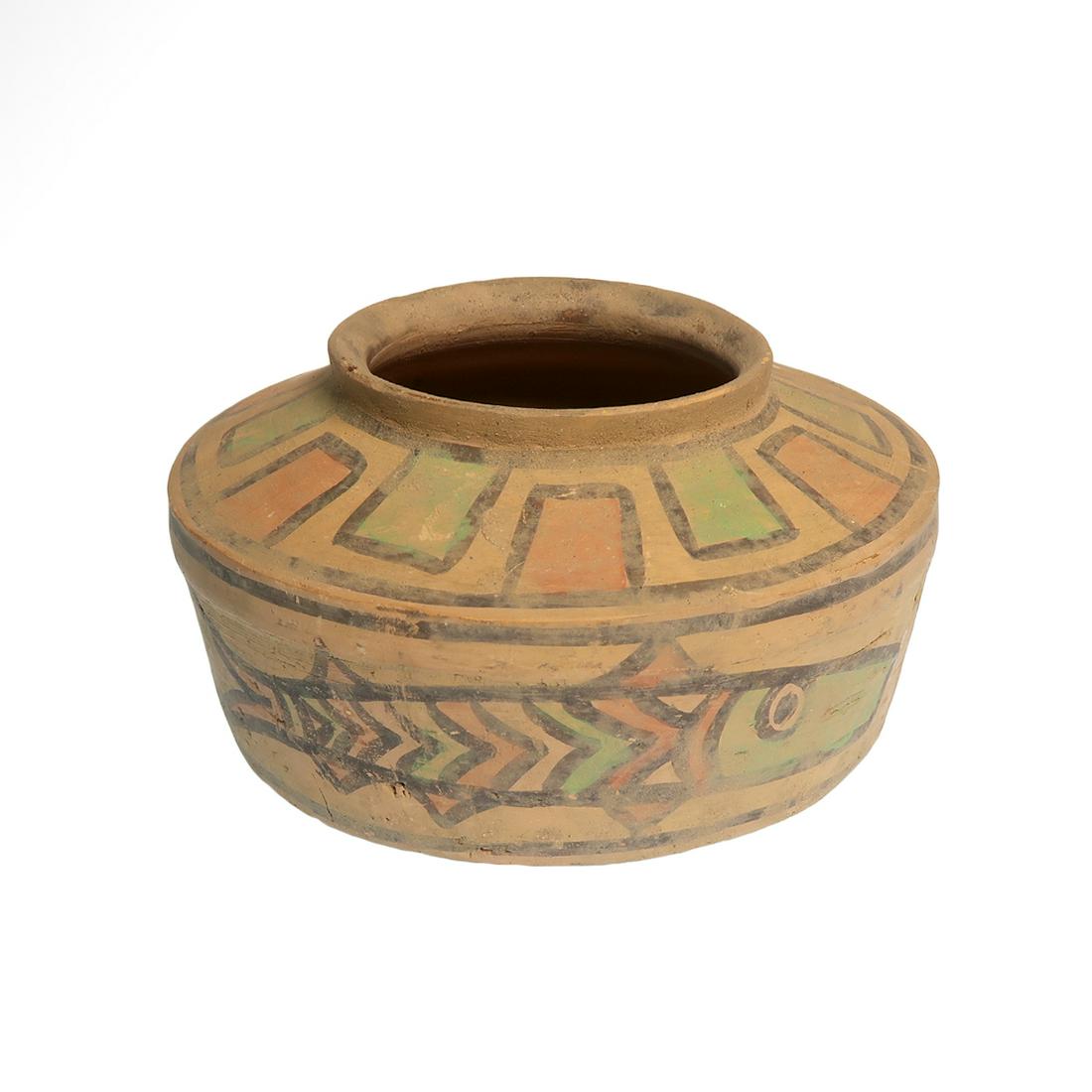 Indus Valley Mohenjo Daro Terracotta Vessel with Fish, (1 of 6)