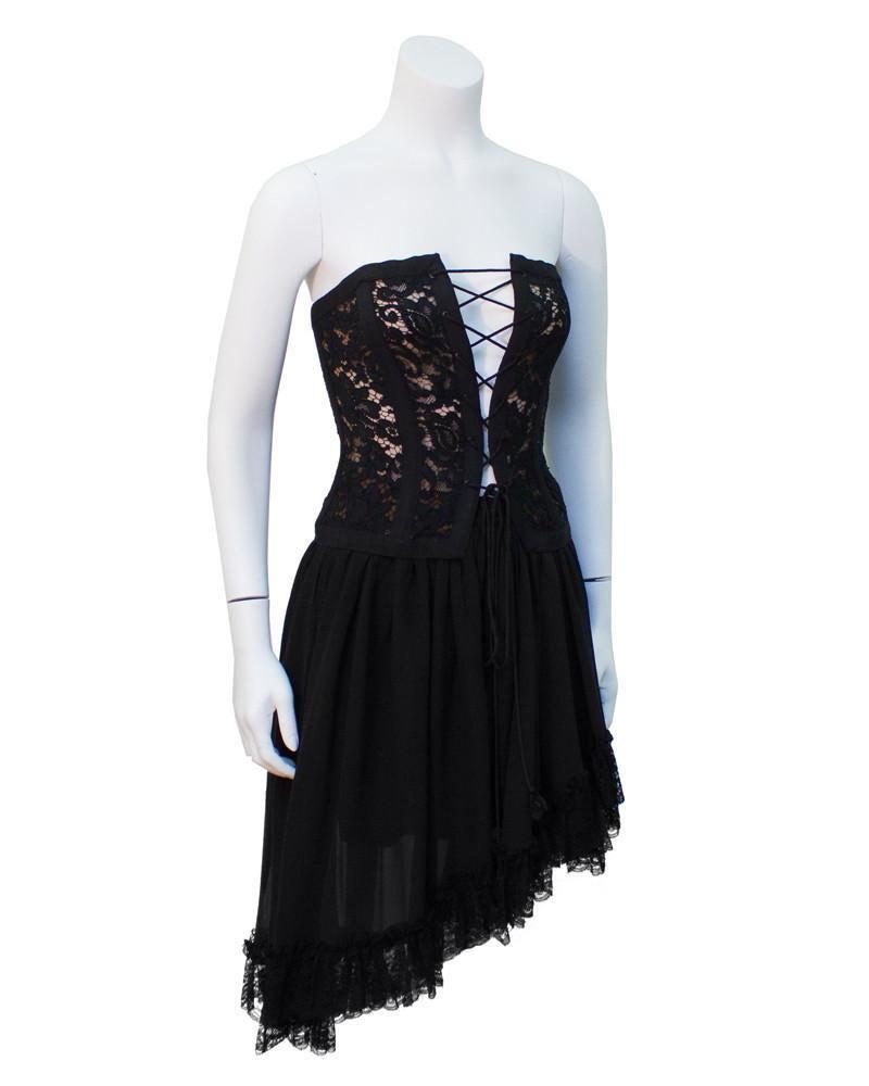 yves saint laurent black dress