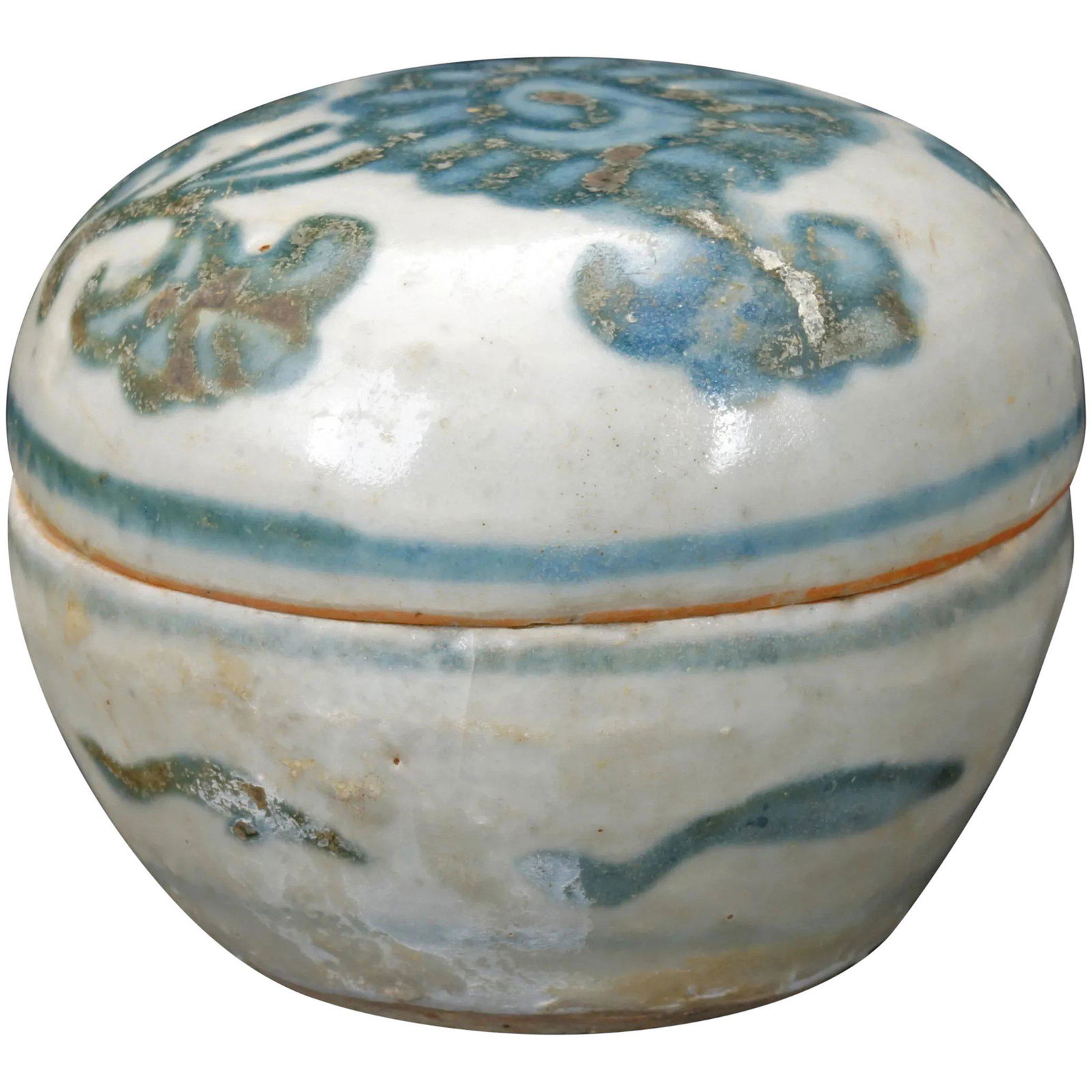 Small Chinese Ming Porcelain Box 15th Century (1 of 7)
