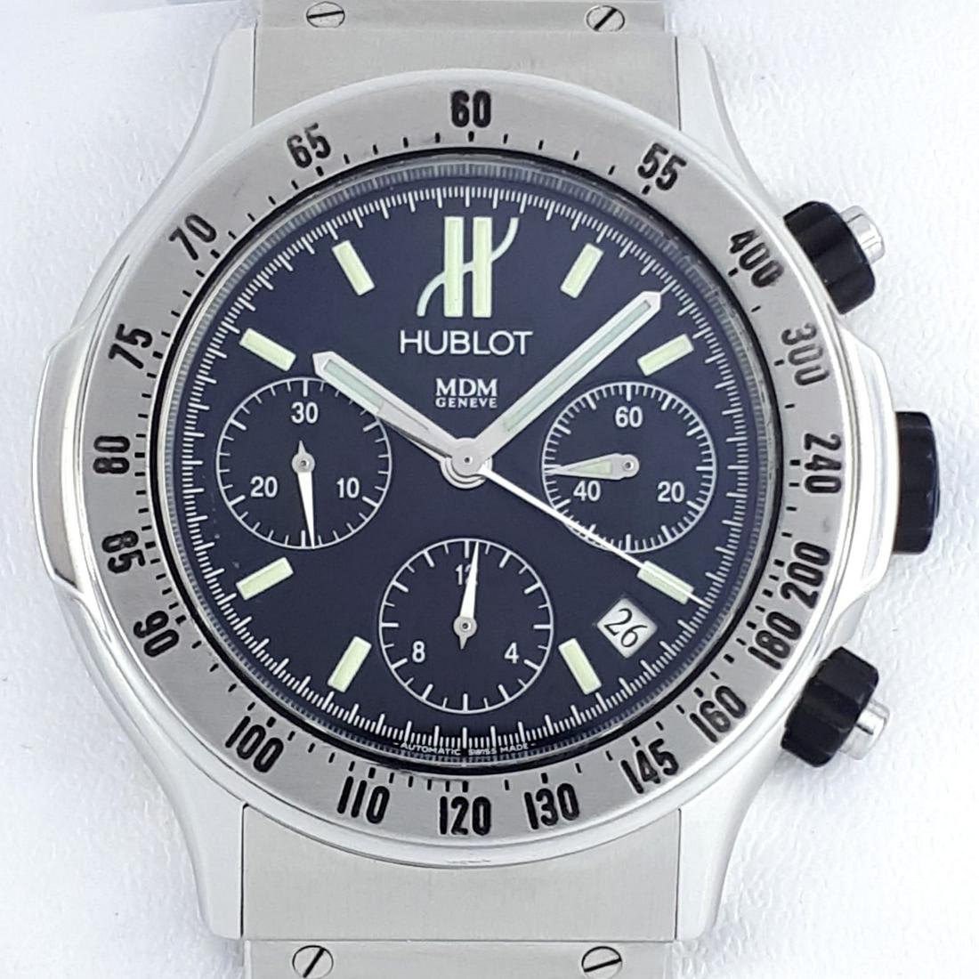 Hublot - Super B Chronograph - Ref: 1921.1 - Men -: Brand:Hublot Model:Super B Chronograph Reference Number:Ref: 1921.1 Gender:Men Period:2011-present Movement:Automatic Case material:Steel Type:Chronograph wristwatch Shipped Insured:Yes
