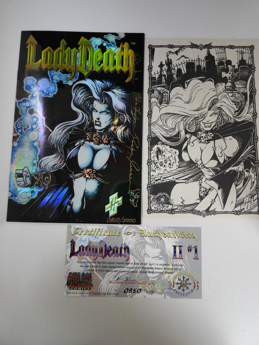 Lady Death II: #1 Signed Copy W/ Certificate (1 of 2)