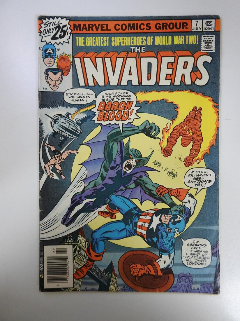 Invaders #7 1st App. of Baron Blood, Union Jack, and (1 of 2)
