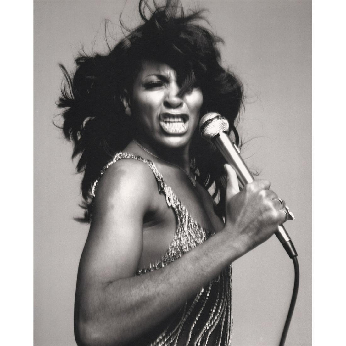 RICHARD AVEDON - Tina Turner: Artist: RICHARD AVEDON Print Title: Tina Turner Medium: Photo-lithograph Printing Date: 1990's Printed in the USA Image Size approx: 12 x 9.5 inches Richard Avedon (1923-2004) was an American fashion 