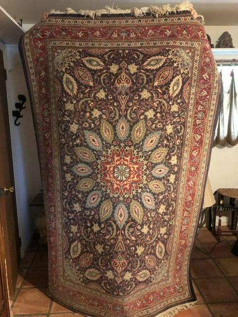 Semi Antique Hand Woven Persian Kashan 7x4: Title: Semi Antique Hand Woven Persian Kashan 7x4 Description: Semi Antique Hand Woven Persian Kashan 7x4 Size: 7x4 Origin: 1980 Material: Iran Circa:100 % Wool Reserve: $210.00 Shipping: Domestic: F