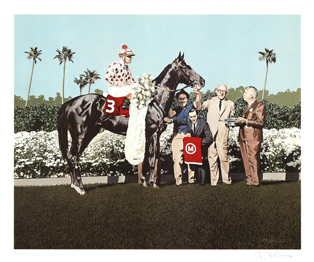 Richard McLean: Native Dancer: Native Dancer by Richard McLean, 1972 Signed Offset Lithograph. Paper size is 22 x 26.25 inches, with an image size of 20 x 24.25 inches. The Offset Lithograph is from an edition size of 200 and is no