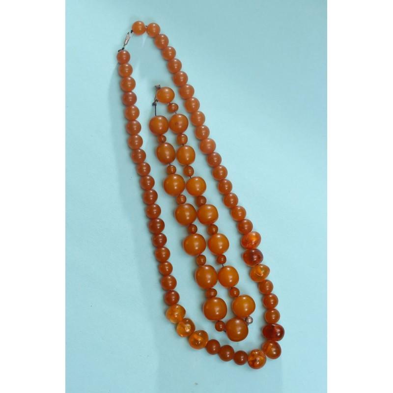 88g butterscotch natural Baltic amber set two necklaces (1 of 18)