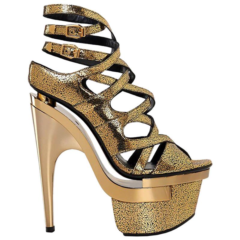 versace triple platform heels