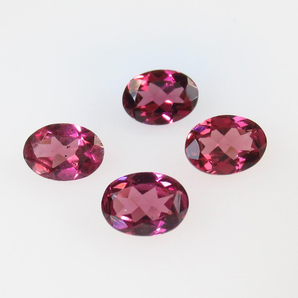 3.37 Ctw Natural 4 Pink Rhodolite Garnet Oval Set (1 of 2)