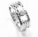 Authentic! Tiffany & Co. 18k White Gold Diamond "1837" - 2