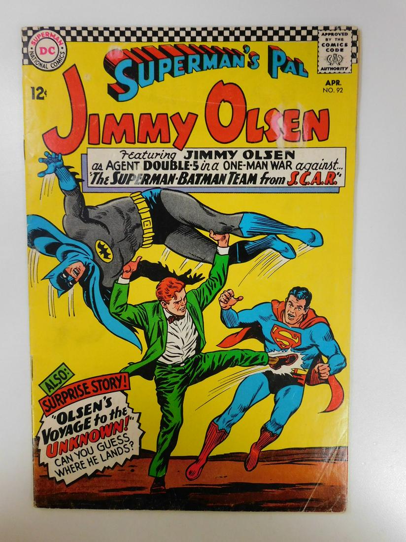 Superman's Pal Jimmy Olsen #92: No Reserve! Superman's Pal Jimmy Olsen #92. VG+ Shipping: Individual Comics: Flat-rate of $9.99 (1-8 comics) or $19.99 (9+ comics) to anywhere within the contiguous U.S. International: Foreign shippin