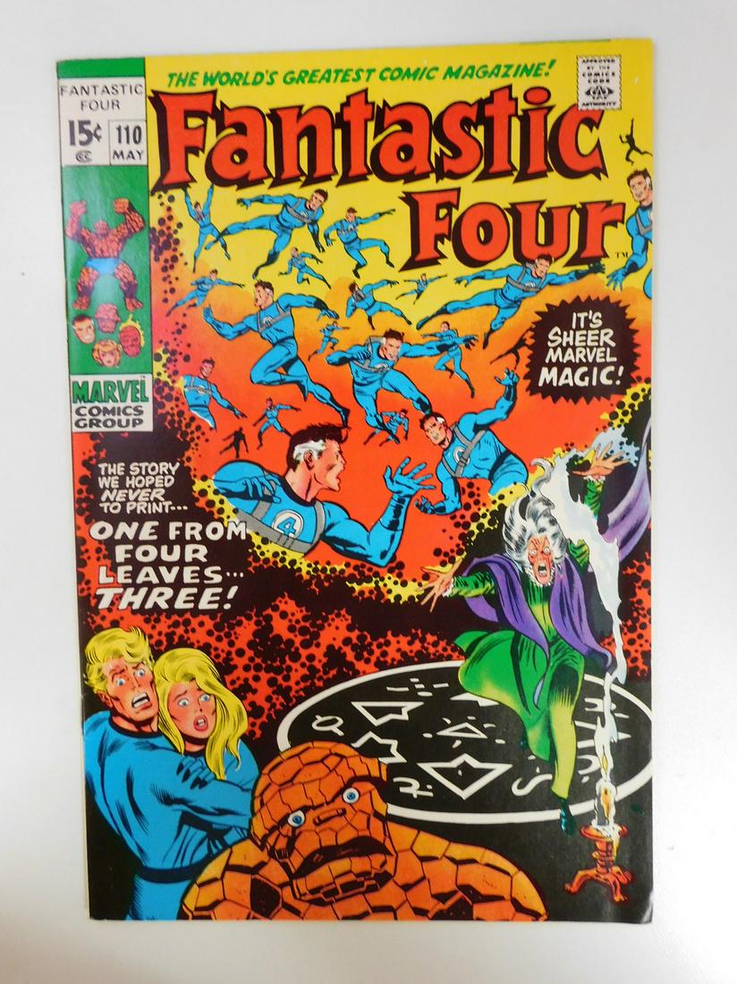 Fantastic Four #110: No Reserve! Fantastic Four #110. FN Shipping: Individual Comics: Flat-rate of $9.99 (1-8 comics) or $19.99 (9+ comics) to anywhere within the contiguous U.S. International: Foreign shipping rates are 
