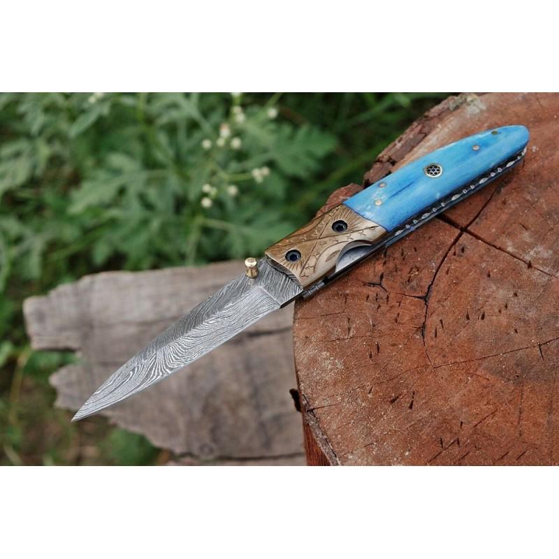 Wild life damascus steel knife boot chef: Knife "Cannon" The Damascus knife is wear-resistant and effective. It can serve the owner for decades. The metal does not need sharpening and can withstand heavy loads. The product does not lose its o