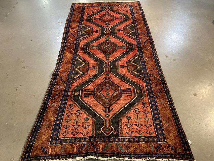 STUNNING VINTAGE PERSIAN RUG 4'.3"X9'.7" (1 of 9)