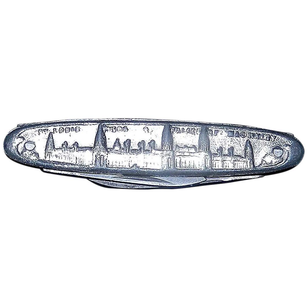 1904 ST Louis World's Fair Expo Souvenir Pen Knife St: 1904 ST LOUIS World's Fair Expo Souvenir Pen Knife St Lawrence Cutlery GERMANY. Antique, Souvenir Pocket advertising Knife from the 1904 St. Louis World's Fair Exposition. Double blade, both blades ar