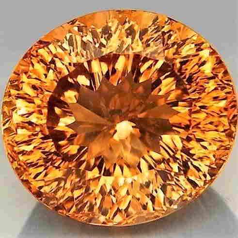 12,84 ct Natural Top Imperial Topaz Millennium Cut (1 of 2)