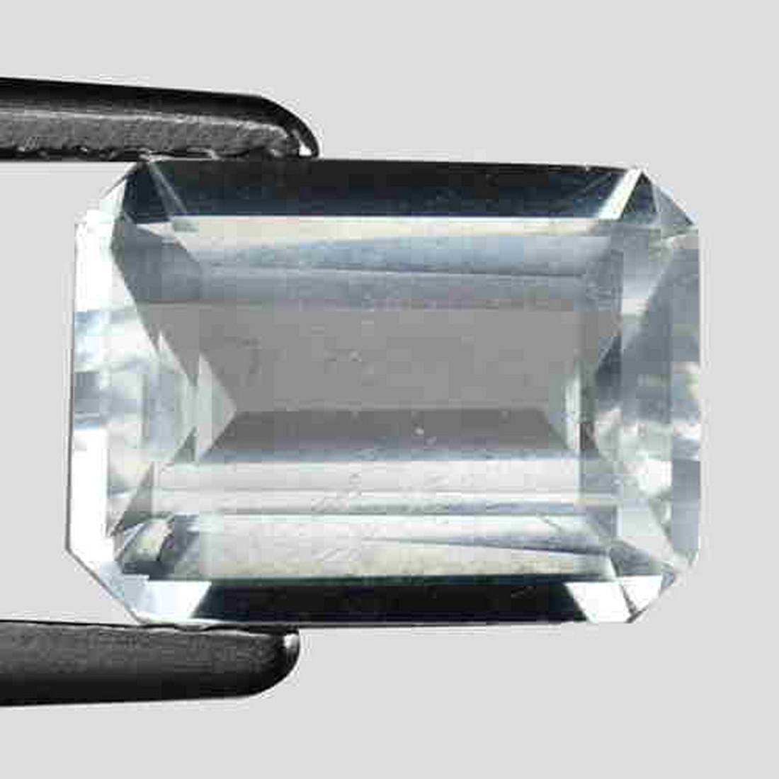 1.10 CTS NATURAL AQUAMARINE OCTAGON CUT LIGHT BLUE (1 of 2)