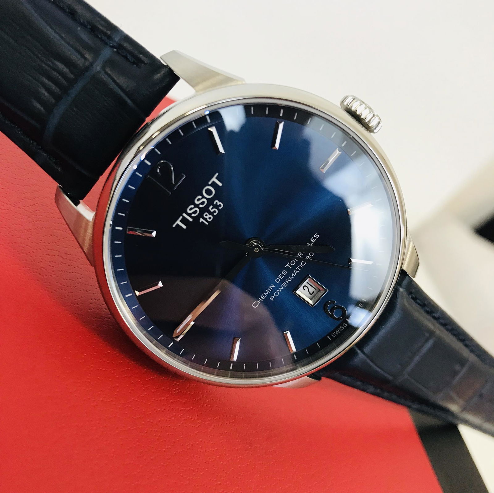 Tissot Chemin Des Tourelles Powermatic 80 Watch: Brand: Tissot Title: Tissot Chemin Des Tourelles Powermatic 80 Watch Size/Dimensions: Case size: 42 mm Bracelet Length: Standard 184mm-197mm Movement Type: Automatic Box/Papers: In Orignal Box, 12 mon