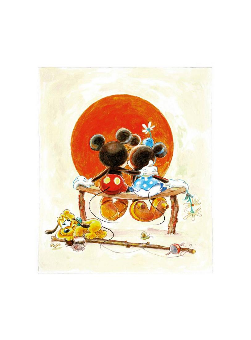 Mickey, Minnie & Pluto Insp. By Norman Rockwell (1 of 1)