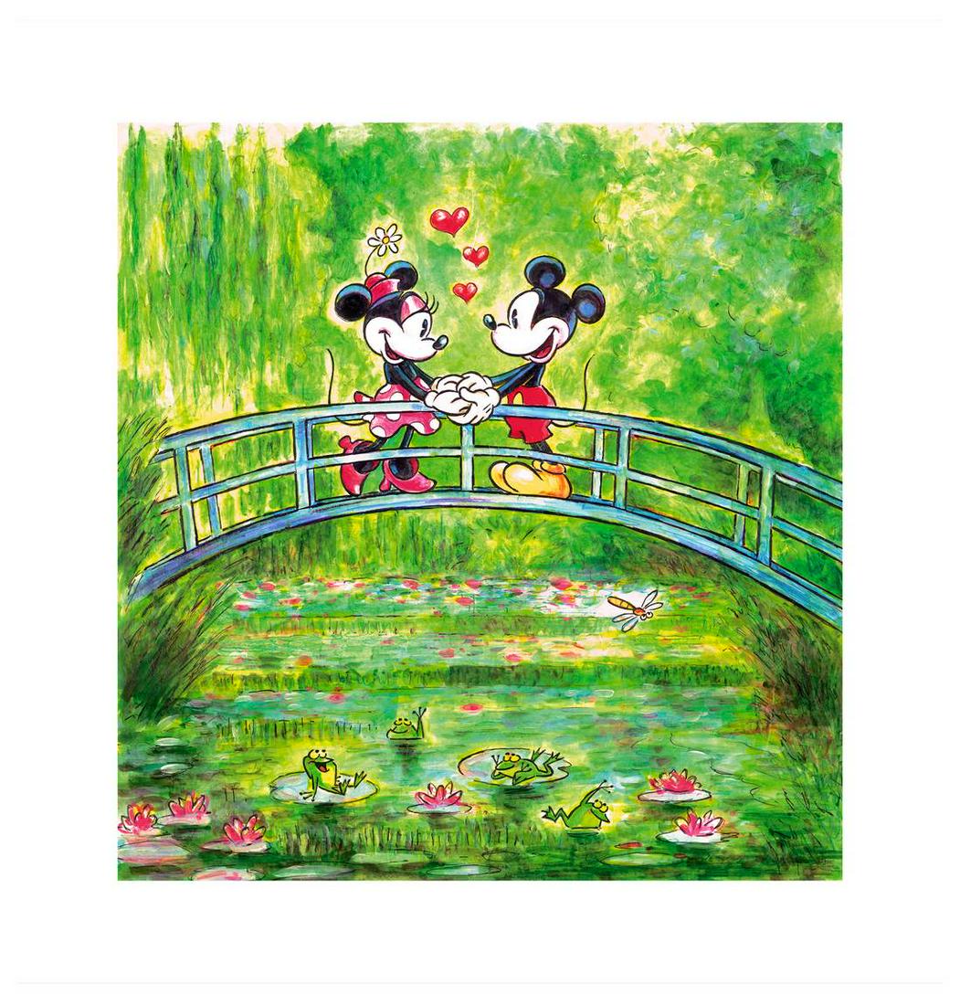 Mickey & Minnie Insp. By Monet: Title: Mickey & Minnie Insp. By Monet Artist: Tony Fernandez Medium: Signed A.P. Giclée on Canvas Size/Format: 17.7 x 23.6 in Additional Information: Fine art giclée hand signed by Tony Fernandez. C