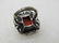 Vintage Early 1900's Carved Coral Ring, Marcasites, Sz. - 5