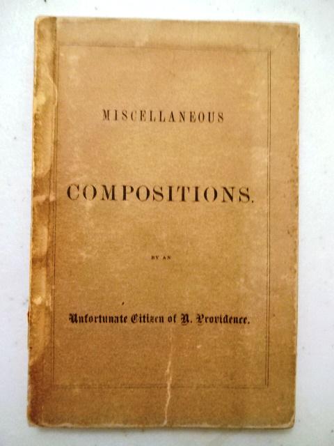 1866 Miscellaneous Compositions Providence Imprint (1 of 2)