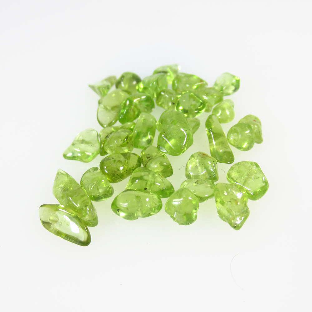 20.27 Ct Natural 33 Drilled Pakistan Peridot Unshaped (1 of 2)
